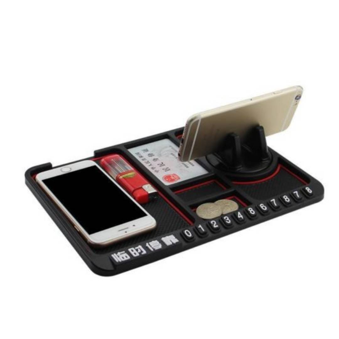 Multi Function Non Slip Anti Skid PVC Pad Mat with Mount Phone Holder Stand