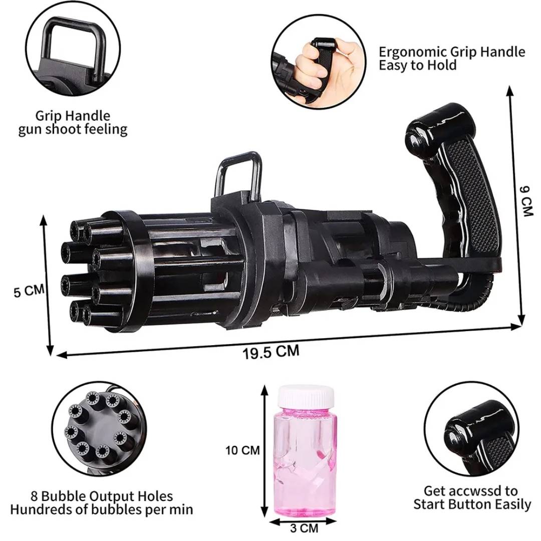 8 Hole Automatic Bubble Gun Blower