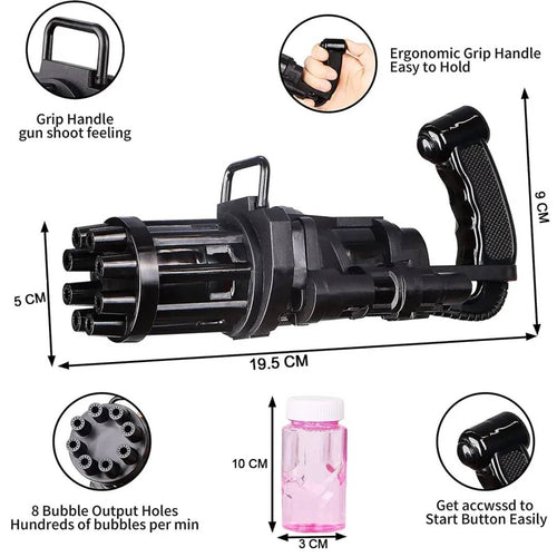 8 Hole Automatic Bubble Gun Blower