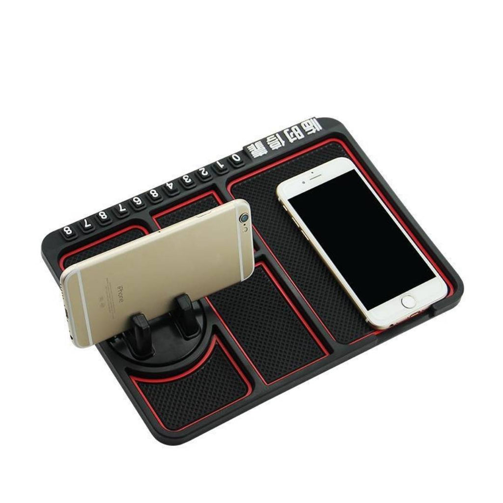 Multi Function Non Slip Anti Skid PVC Pad Mat with Mount Phone Holder Stand