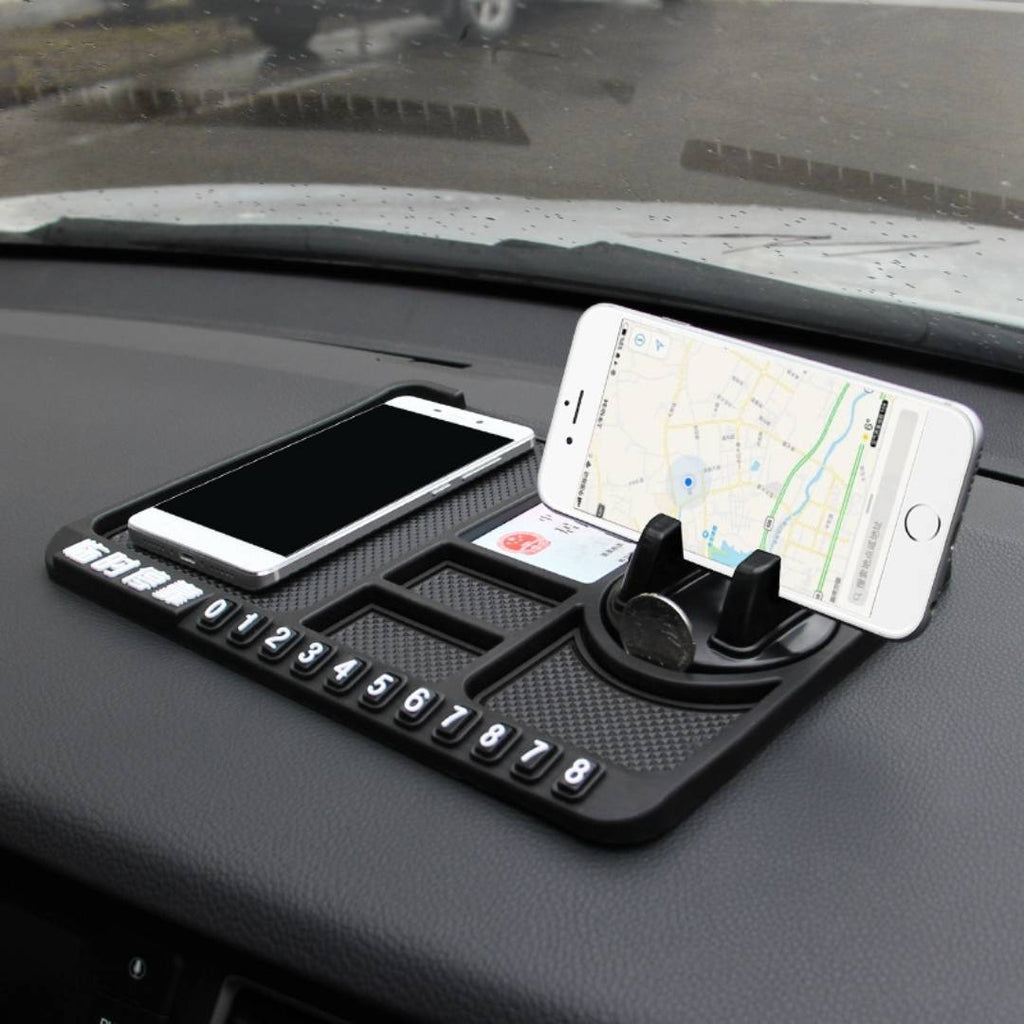 Multi Function Non Slip Anti Skid PVC Pad Mat with Mount Phone Holder Stand