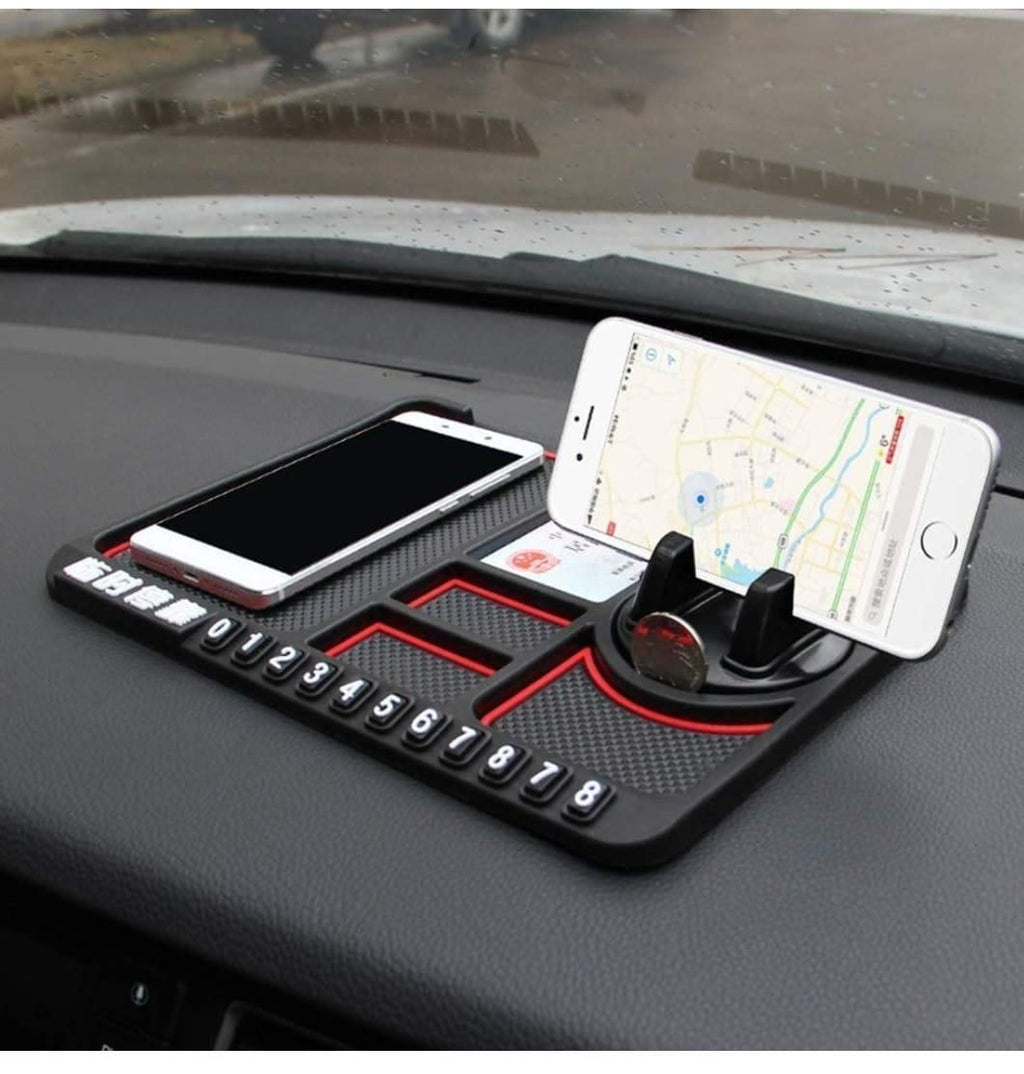 Multi Function Non Slip Anti Skid PVC Pad Mat with Mount Phone Holder Stand