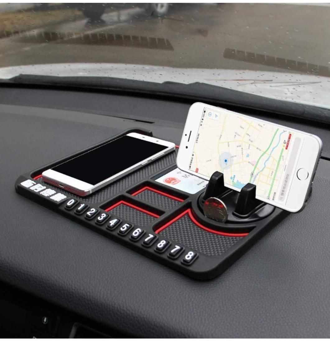 Multi Function Non Slip Anti Skid PVC Pad Mat with Mount Phone Holder Stand