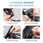 Waterproof 360 Universal Mobile Holder for All Smartphone Bikes Scooter