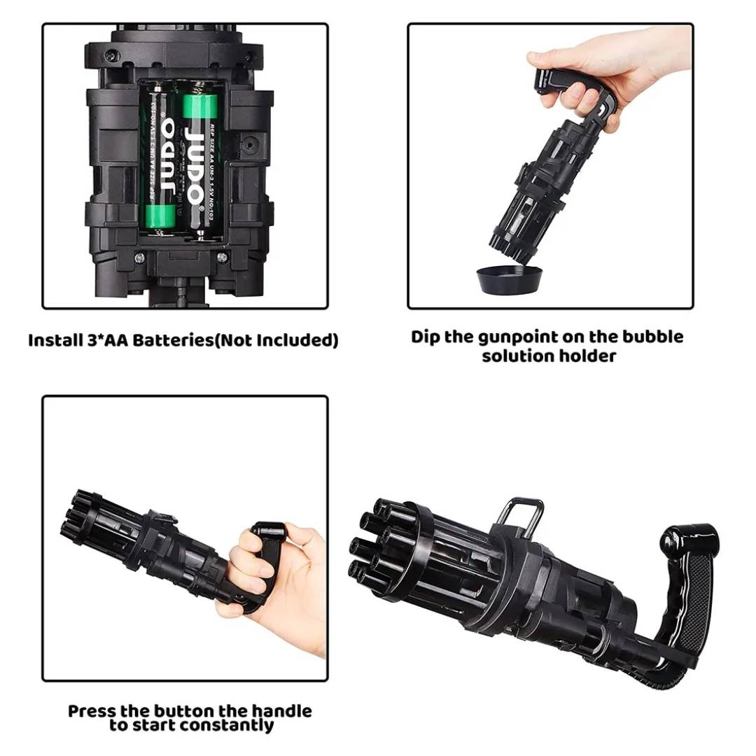 8 Hole Automatic Bubble Gun Blower