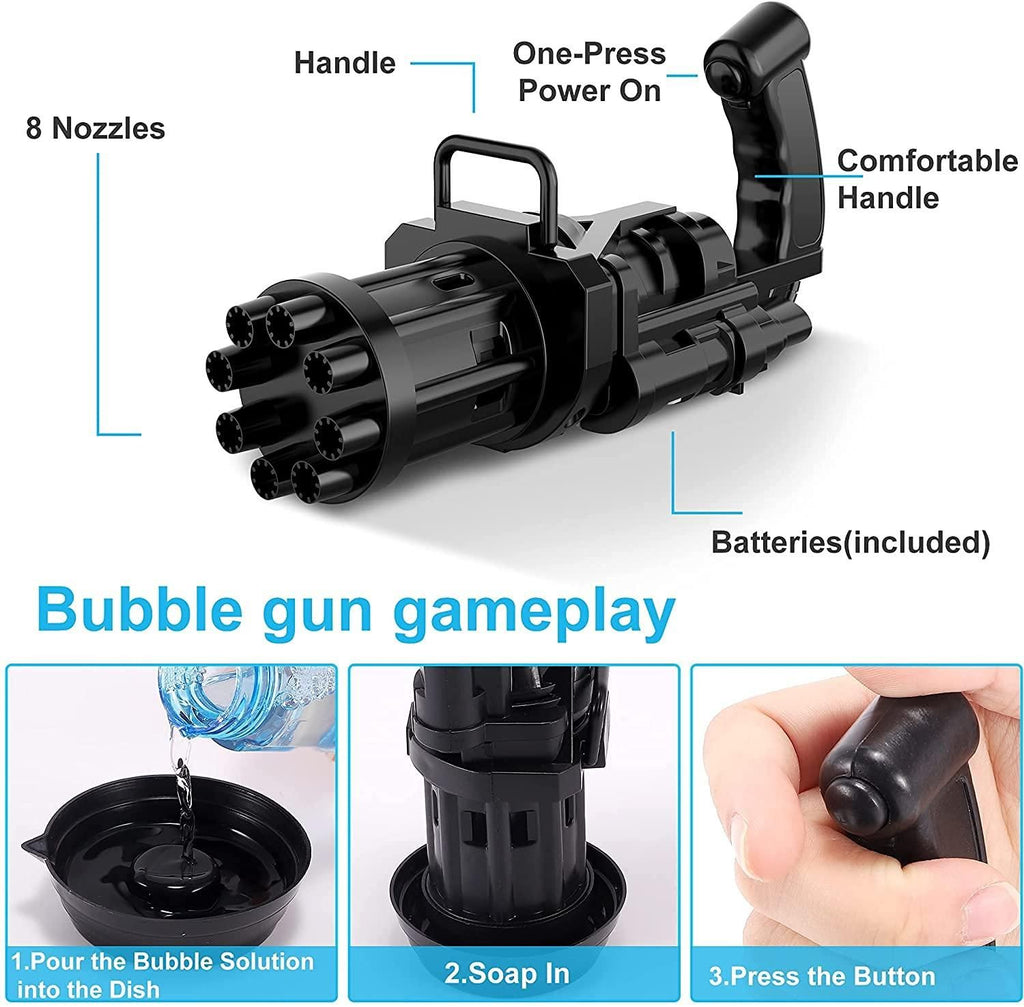 8 Hole Automatic Bubble Gun Blower