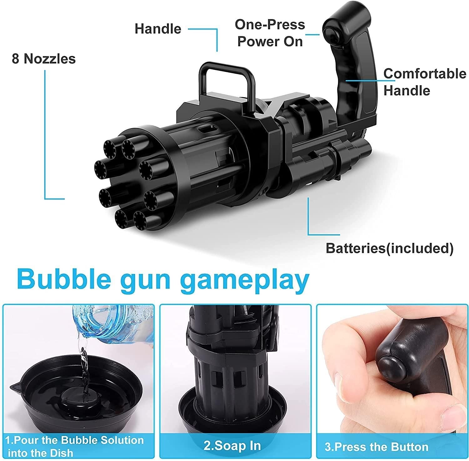 8 Hole Automatic Bubble Gun Blower