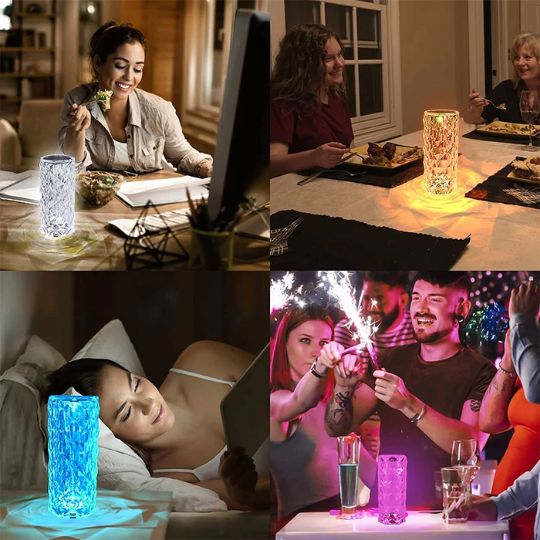 Color Changing Crystal Touch Lamp