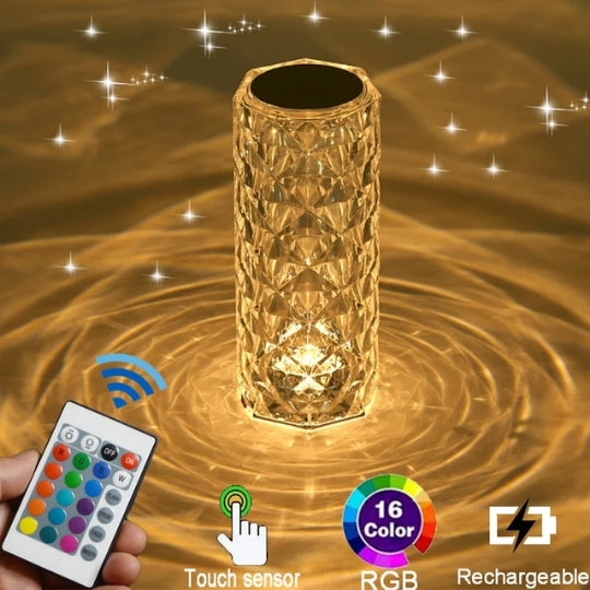 Color Changing Crystal Touch Lamp